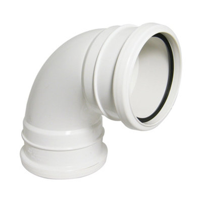 B&Q -  110mm Soil 92.5' Double Socket Bend White - Image 6