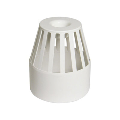 Floplast White 110Mm Soil Vent Terminal