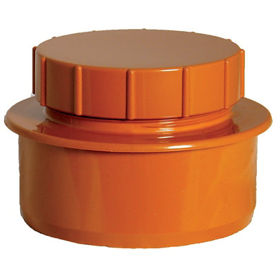 Floplast Underground Drainage Access Cap(Dia)110mm from B&Q