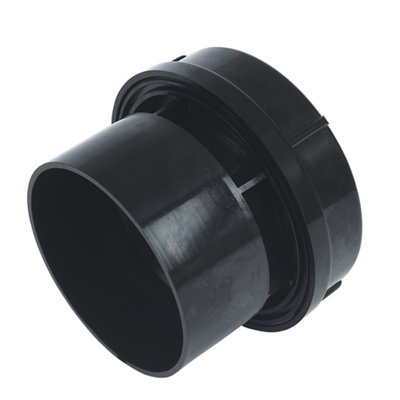 Floplast Black Solvent Weld Air Admittance Valve(Dia)110mm from B&Q
