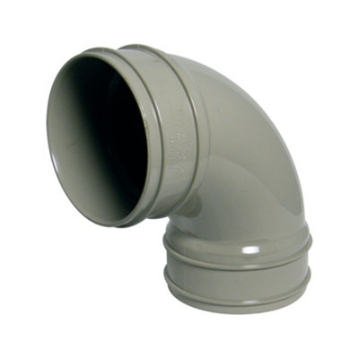 Floplast Solvent Weld Soil 92.5 Degree Bend Grey