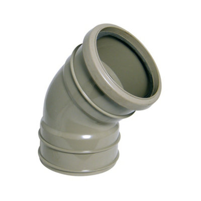 Floplast Solvent Weld Soil Top Offset Bend Grey from B&Q