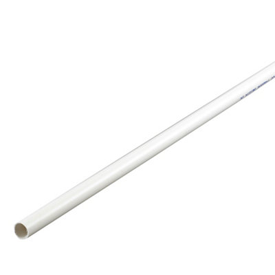 B&Q -  White Solvent Weld Waste Pipe(L)3M (Dia)21.5mm