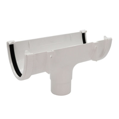 Floplast Hi-Cap Running Outlet 68mm White from B&Q