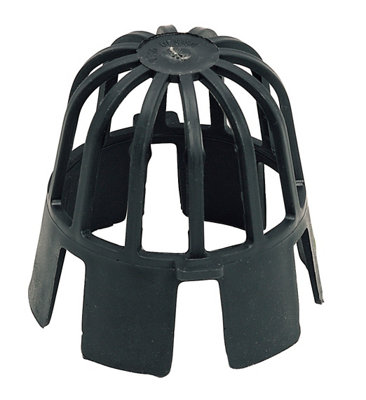 B&Q -  Black Round Gutter Guard (Dia)68mm