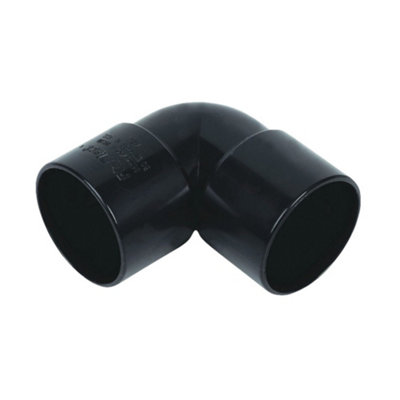B&Q -  Abs Solvent Weld 90' Knuckle 32mm Black (Pack Of 25)