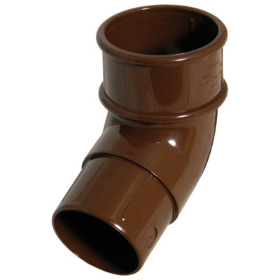 Floplast Miniflo Brown Round 112.5° Offset Downpipe Bend(Dia)50mm from B&Q
