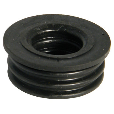 Floplast Ring Seal Soil Black Boss Adaptor(Dia)32mm from B&Q