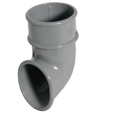 B&Q -  Miniflo Grey Round Gutter Shoe (Dia)50mm