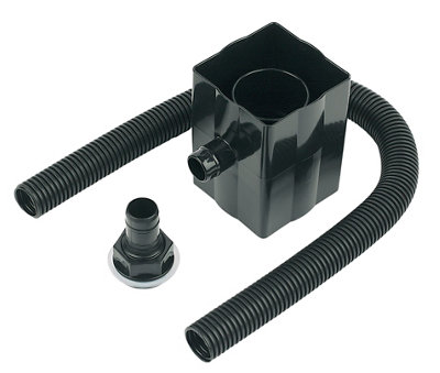 Floplast Black Round & Square Gutter Diverter