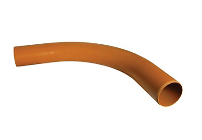 Floplast Terracotta Underground Drainage Long Radius Bend 288151, (Dia)110Mm (L)110Mm
