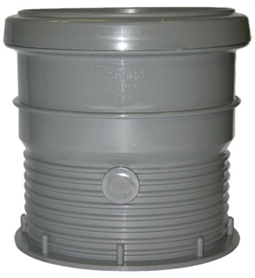 B&Q -  Ring Seal Soil Grey Waste Pipe Connector(Dia)110mm