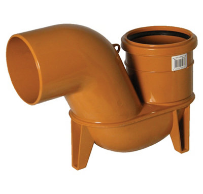 Floplast Underground Drainage Low Back P Trap(Dia)110mm from B&Q
