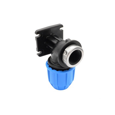Floplast Wallplate Pipe Elbow (Dia)98mm from B&Q