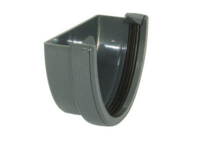 B&Q -  Deepflow Hi-Cap External Stopend 115mm X 75mm Anthracite GreyUpvc
