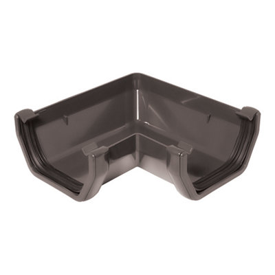 B&Q -  Anthracite Grey Square 90° Gutter Angle