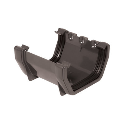 Floplast Anthracite Grey Square Union Bracket (Dia) 114mm from B&Q