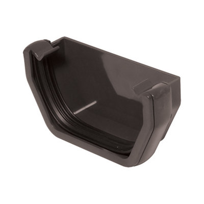 B&Q -  Anthracite Grey Square Gutter Length (L)0.11M