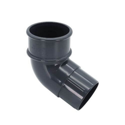 Floplast Down Pipe RBM2AG 50mm Miniflo - 112.5 Offset Bend - Anthracite Grey - Image 3