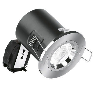 Aurora Enlite Fixed Fire Rated Ip20 Non-Integrated Downlight Polished Chrome from B&Q