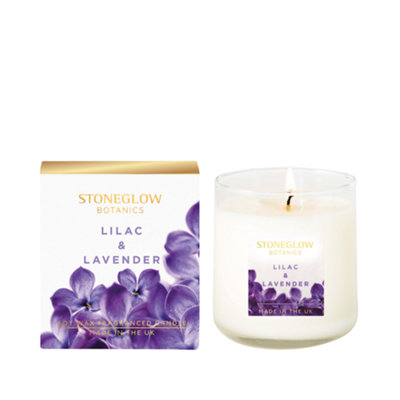 Stoneglow Candles Botanic Tumbler CandleLilac & Lavender from B&Q