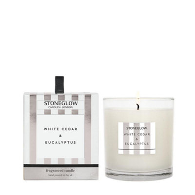  - Stoneglow Candles Modern Classics Candle TumblerWhite Cedar & Eucalyptus
