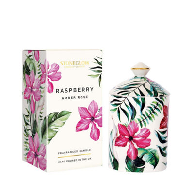 Stoneglow Candles Urban Botanics Tumbler CandleRaspberry Amber Rose from B&Q