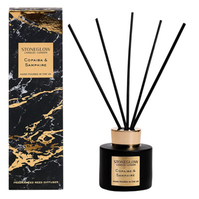 Stoneglow Candles Luna Reed Diffuser 120MlCopaiba  & Samphire from B&Q