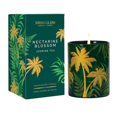 Stoneglow Candles Urban Botanics Tumbler Candle Nectarine Blossom Jasmine Tea from B&Q
