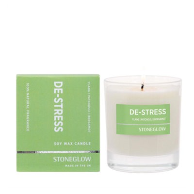 Stoneglow Candles Wellbeing De-Stress Tumbler CandleYlang Patchouli Bergamot from B&Q