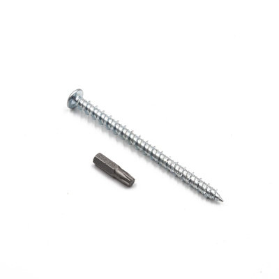 B&Q -  Starfix Pft 7.5mm Pan Head Masonry Screw (100 Pack)102mm