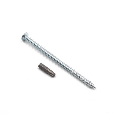 B&Q -  Starfix Pft 7.5mm Pan Head Masonry Screw (100 Pack)122mm