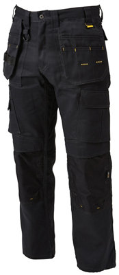 Dewalt Pro Tradesman Black Men's TrousersW32" L31" from B&Q