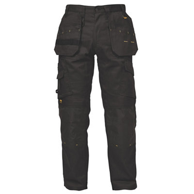 Dewalt Pro Tradesman Black TrousersW32" L33" from B&Q