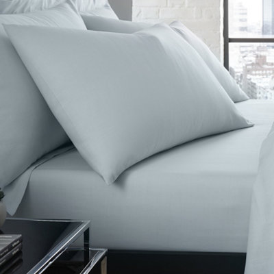 Serene Plain Dyed Soft Touch Pair Of Duck Egg Housewife Pillowcases from B&Q