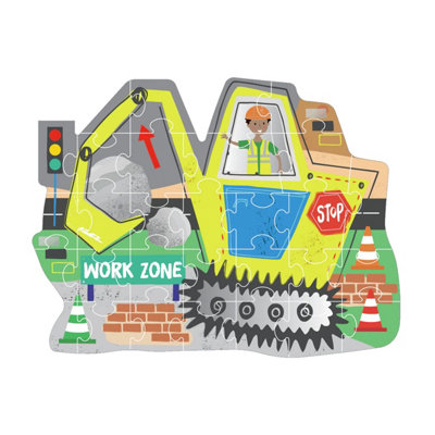 Floss & Rock 30Pc Shaped Jigsaw Puzzle Construction from B&Q