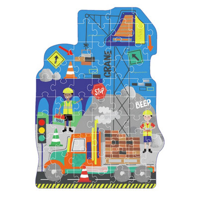 Floss & Rock 60Pc Shaped Jigsaw Puzzle Construction from B&Q