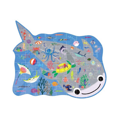 Floss & Rock 60Pc Shaped Jigsaw Puzzle Sealife from B&Q