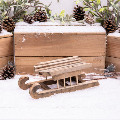 Annibells Christmas Wooden Sleigh Display Ornament (15400)Small from B&Q