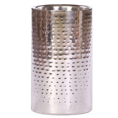 Eddingtons Bottle Cooler: Wine CoolerHammered Stainless Steel from B&Q