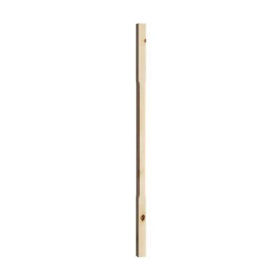 Cheshire Mouldings Stop Chamfer Natural Pine Spindle (H)900mm (W)32mm from B&Q