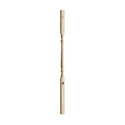 Cheshire Mouldings Colonial Natural Pine Spindle (H)900mm (W)32mm from B&Q
