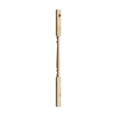 Cheshire Mouldings Colonial Natural Pine Spindle (H)900mm (W)41mm from B&Q
