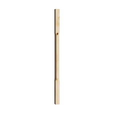Cheshire Mouldings Stop Chamfer Natural Pine Spindle (H)900mm (W)41mm from B&Q