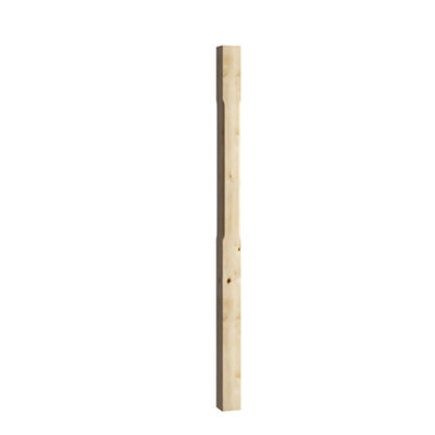 Cheshire Mouldings Stop Chamfer Natural Pine Newel (H)82mm (W)82mm from B&Q