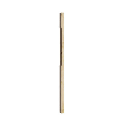 Cheshire Mouldings Stop Chamfer Natural Pine Newel (H)39mm (W)82mm from B&Q