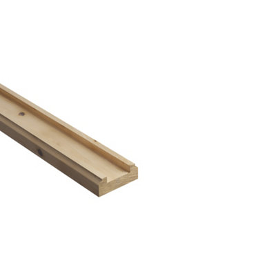 Cheshire Mouldings Natural Pine 41mm Baserail(L)2400M (H)21mm from B&Q