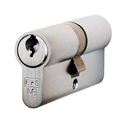 Eurospec Satin Chrome Euro Double Cylinder (Cya71280Sc) from B&Q