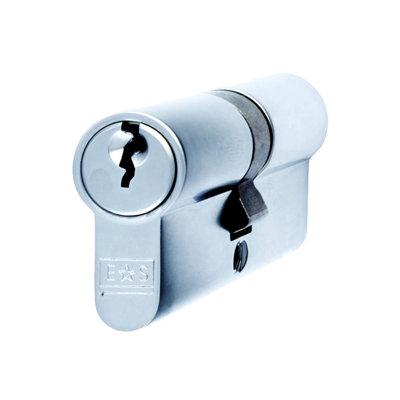 Eurospec Polished Chrome Euro Double Cylinder 35/45mm (Architectural)Ka (Cyb7423545Pc) from B&Q