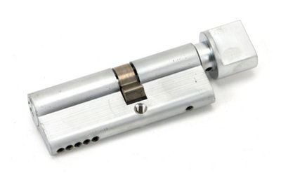 Eurospec Satin Chrome Euro Cylinder & Turn 45/35mmKa (Cyb7434535Sc) from B&Q